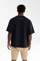 CURVE TEE BLACK ESSENTIALS